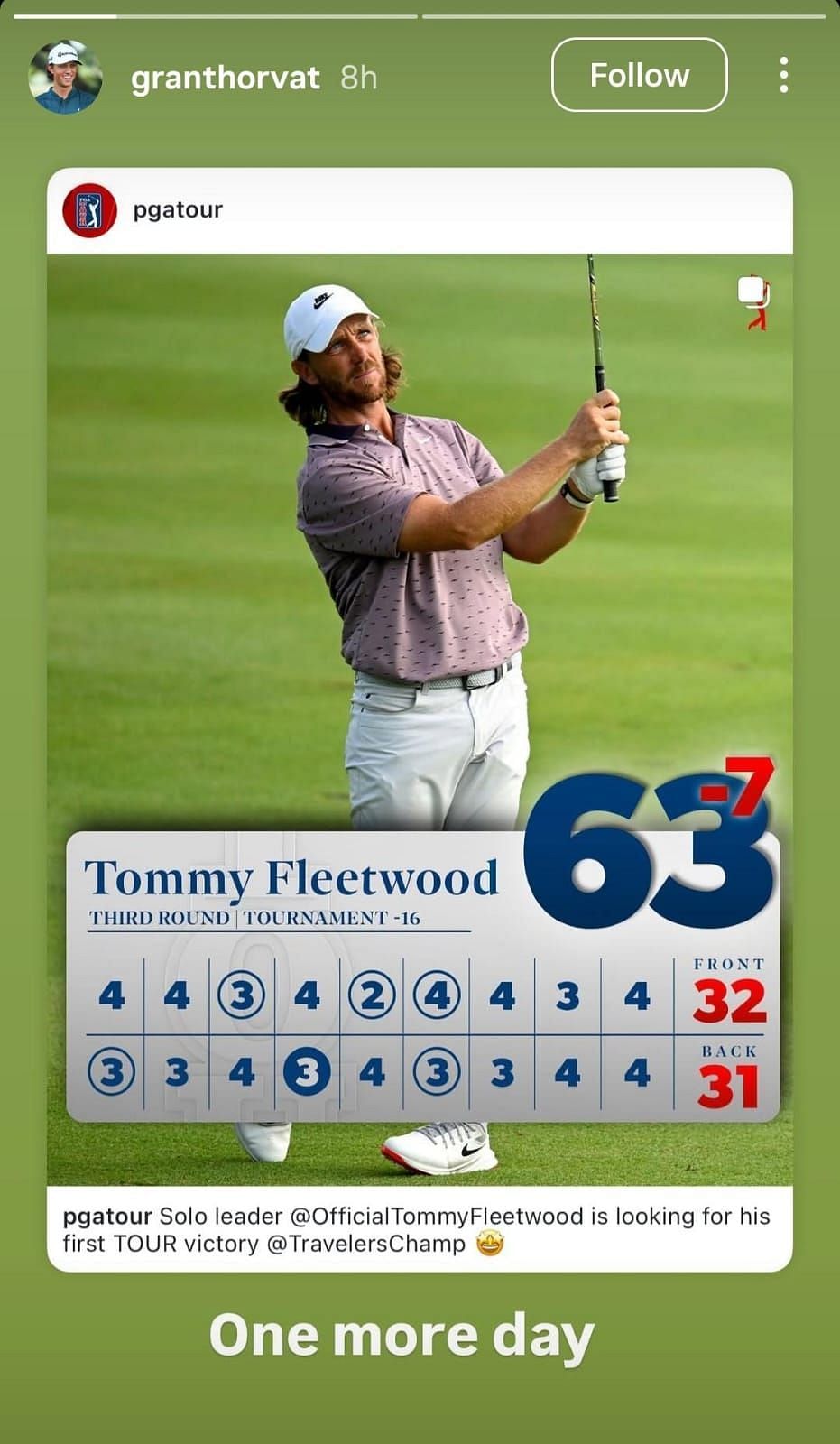 Tommy Fleetwood ( via Grant Horvat's Instagram story)